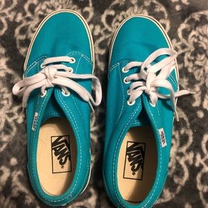 Teal Vans. Women’s size 8.5